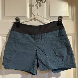 Prana Women's Active Shorts with Stretch Waistband - Size S - Blue